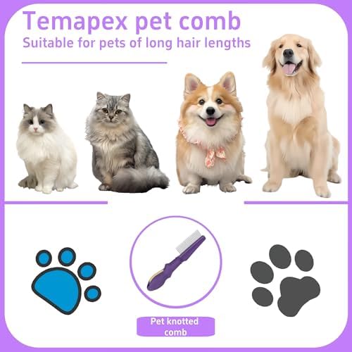 Pet Comb for Grooming Long Haired Cats & Dogs - Image 2