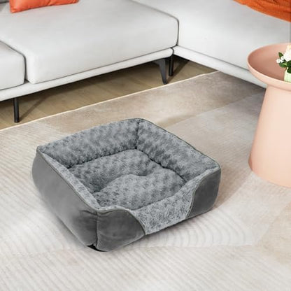 INVENHO Small Dog Bed Rectangle Washable Orthopedic Soft Calming Sleeping - Image 7