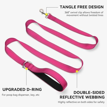 Joytale Reflective Dog Leash for Small Dogs, 5 FT x 3/4" - Image 5