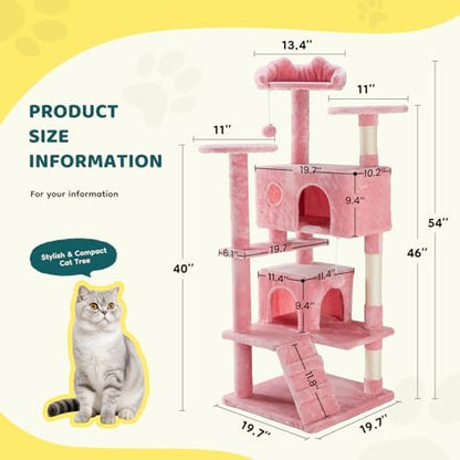 DUMOS 54 Inch Cat Tree Tower - Image 6