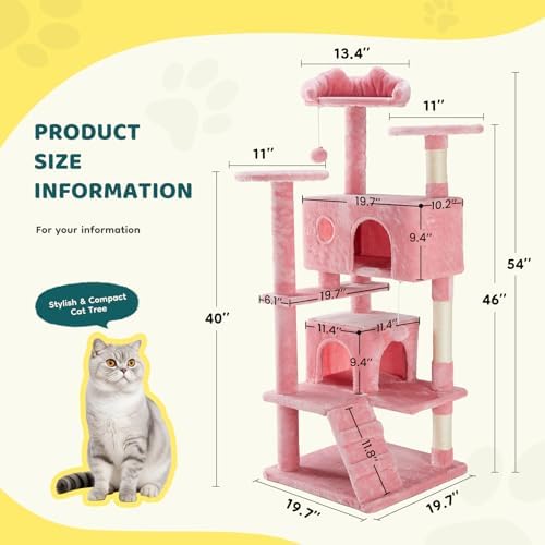 Sweetcrispy 54-inch Cat Tree Tower - Image 6