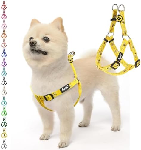 PUPTECK No Pull Dog Harness Small Sized Step-in Adjustable Puppy Vest by PUPTECK