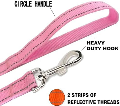 Reflective Dog Leash 4Ft /5 Foot /6 Feet Long, 1 Inch Wide, - Image 3