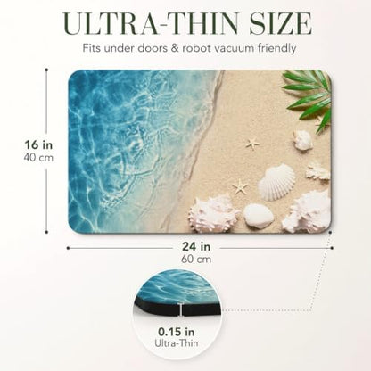 Natural Diatomaceous Earth Bath Mat, Ultra Thin Quick Dry Floor Rug - Image 3