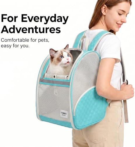 Cat Backpack Carrier for Small Dogs and Medium cat Puppy Kitten Bunny Pet - Image 4