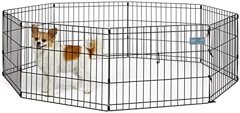 MidWest 18-Inch Exercise Pen, No Door, 16 Sq Ft Play Area by MidWestHomesForPets