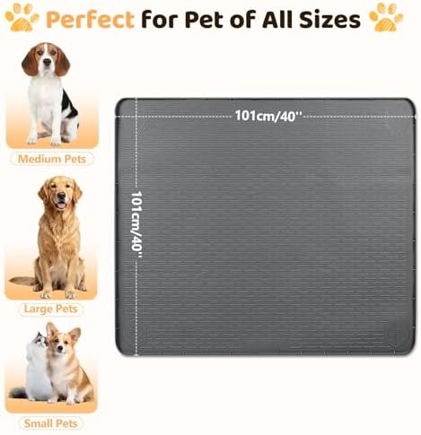Silicone Dog Bed Mat 40"x 40" Crate Mat - Image 4