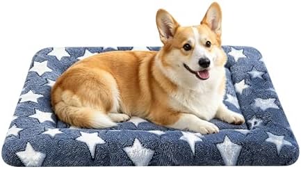 Dog Bed Mat, Reversible Crate Pad & Cute Dog Bed by FogkissComfyPawsHome