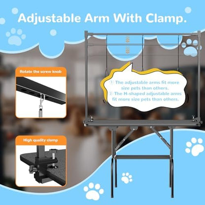 36-Inch Dog Grooming Table, Foldable Pet Grooming Table - Image 4