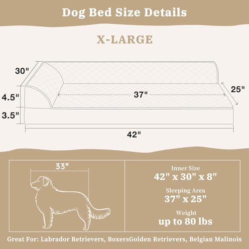 Comfort Expression XL Dog Bed Orthopedic, Extra Large Dog Beds - Image 5