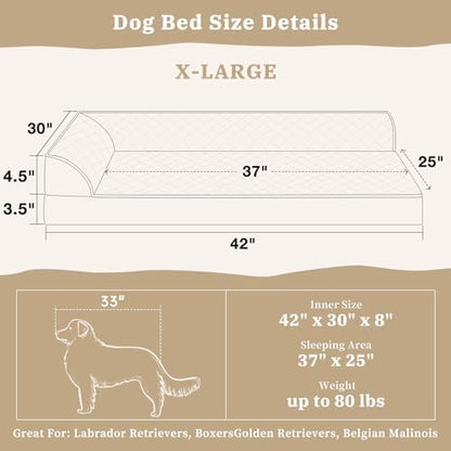 Comfort Expression XL Dog Bed Orthopedic, Extra Large Dog Beds - Image 5
