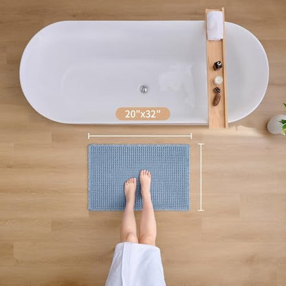 ILANGO Upgraded Waffle Bath Rug 20x32, Super Absorbent Non Slip Bath Mat - Image 2