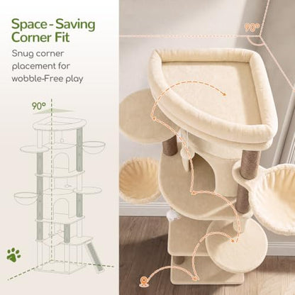 Globlazer 73in Corner Stable Cat Tree - Image 2