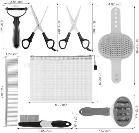 Pet Grooming Kit – Shedding Slicker Brush & Bath Massage Tool - Image 2