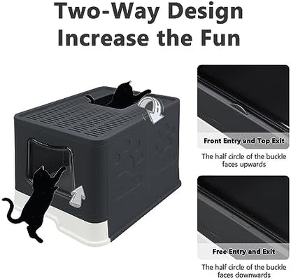 XL Foldable Cat Litter Box - Image 3