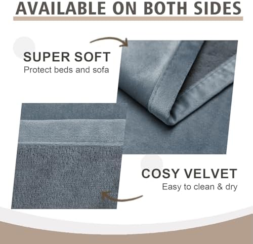 Ameritex Pet Bed Blanket Reversible 100% Waterproof Velvet Super Soft - Image 4