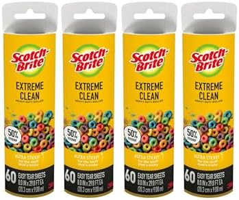 Scotch-Brite 50% Stickier Large Surface Lint Refill, 240 Sheets Total by Scotch-Brite