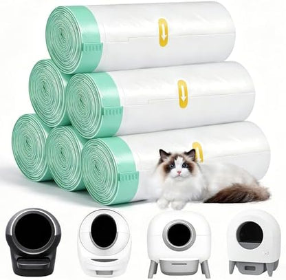 Robot Cat Litter Box Liners, 2.8 MIL Thick by Wefocusonpracticalsolutionsdurablematerialsandproductsthatmakelifewithpetsalittleeasiereveryday