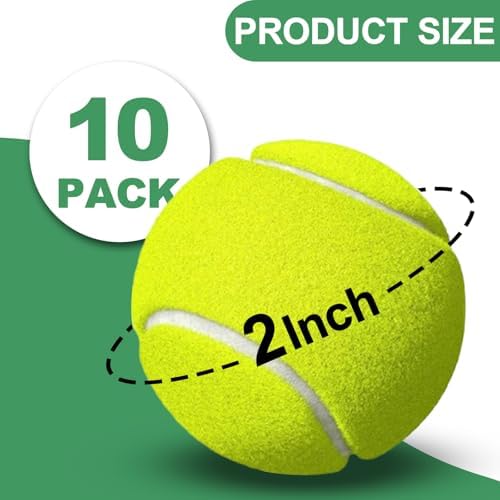 10 Pack 2-inch Dog Tennis Toys, Pet Play Balls, Refill - Image 2