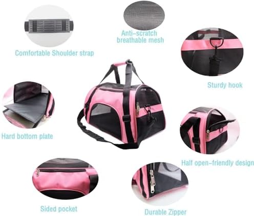 ZaneSun Cat Carrier, Soft-Sided Pet Travel Carrier - Image 4