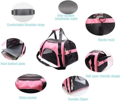 ZaneSun Cat Carrier, Soft-Sided Pet Travel Carrier - Image 4