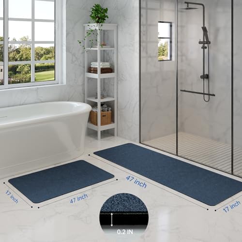 Bathroom Mat Rug Sets 2 Piece Stone Bath Mats - Image 6