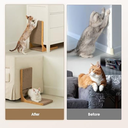 EHEYCIGA 2-Pack Cat Scratcher, 19.7 Vertical Indoor Cardboard Scratch Pad - Image 5