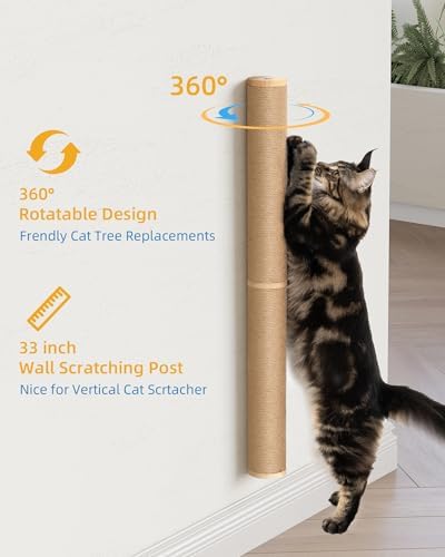 Aechonow 68" Wall Mounted Cat Scratcher - Image 3