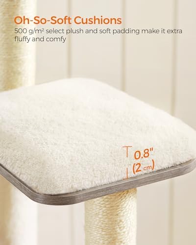 Feandrea Cat Tree, 64.6-Inch Multi-Level Tower - Image 6