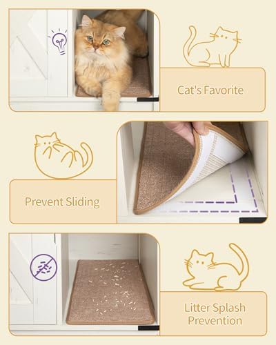 Hzuaneri Cat Litter Box Enclosure, Hidden Litter Box Furniture - Image 7