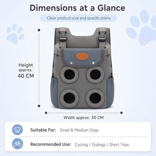 Yalikop 8-10kg Dog Carrier Backpack Front Facing Dog Carrier Backpack - Image 3