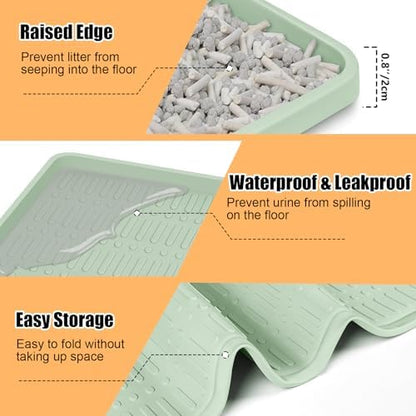 Silicone Cat Litter Mat 47" x 35" Cat Mat - Image 6