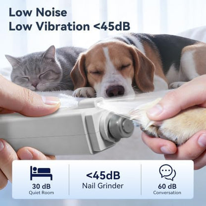 2-in-1 Quiet Electric Pet Nail Clipper & Grinder - Image 4