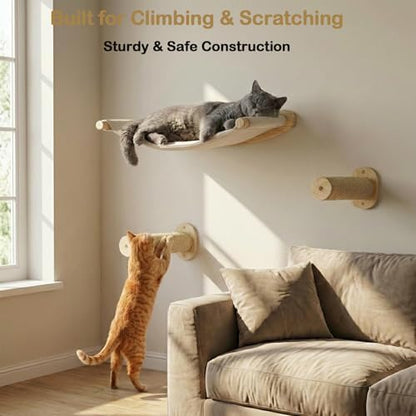 Faux Rabbit Fur Cat Wall Hammock - Image 4
