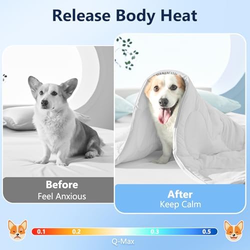 MIXJOY Cooling Blanket for Medium Dogs Breathable, Dual-Sided - Image 5