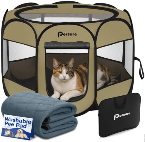 Persure Dog Cat Playpen Tent Crate Cage by PERSURE