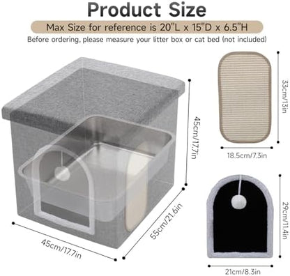 Shikha Hidden Cat Litter Box Enclosure - Image 2