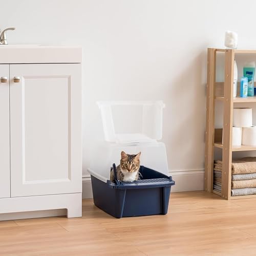 IRIS USA Large Front Door Cat Litter Box, Walk-in Entry - Image 3