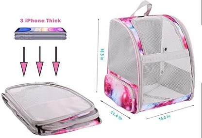 Galaxy Pink Pet Carrier Backpack - Image 2