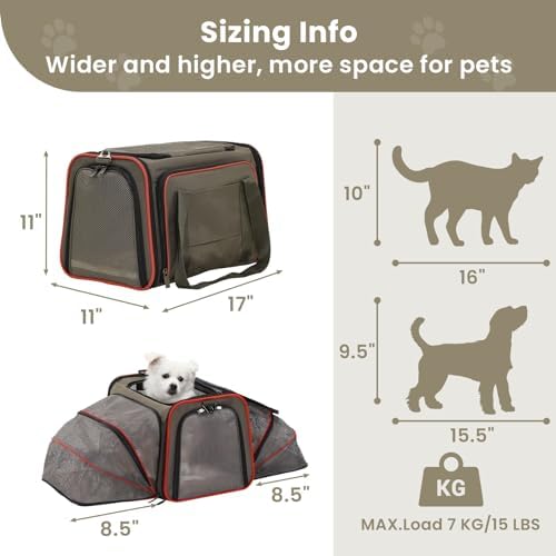 Petsfit Expandable Cat Dog Carrier - Image 2