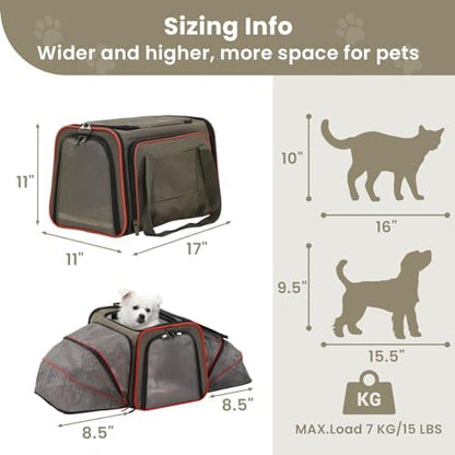 Petsfit Expandable Cat Dog Carrier - Image 2