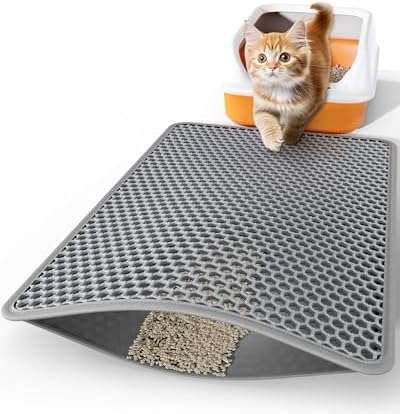 Powools Cat Litter Mat, Double-Layer, 30 x 24 in, Urine-Proof by Powools