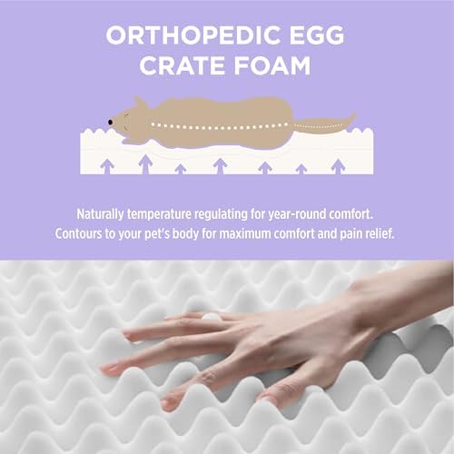 LE SURE Outdoor Waterproof Dog Beds Medium Size, Orthopedic Pet Mat - Image 3
