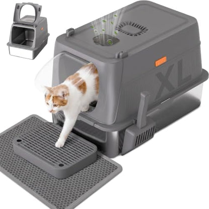 GTPLAYER XL Stainless Steel Cat Litter Box by GTPLAYER