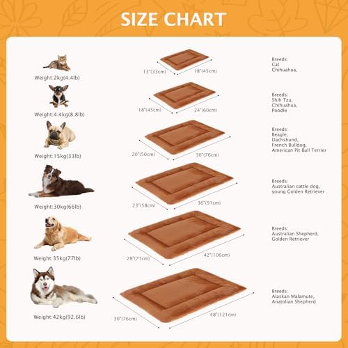 Reversible Dog Bed Mat with Plush and Corn Velvet, Soft Warm Pet Cushion - Image 3