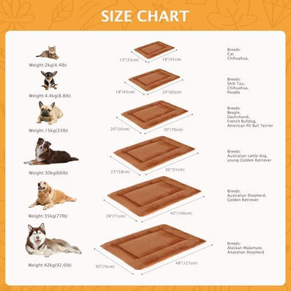 Reversible Dog Bed Mat with Plush and Corn Velvet, Soft Warm Pet Cushion - Image 3