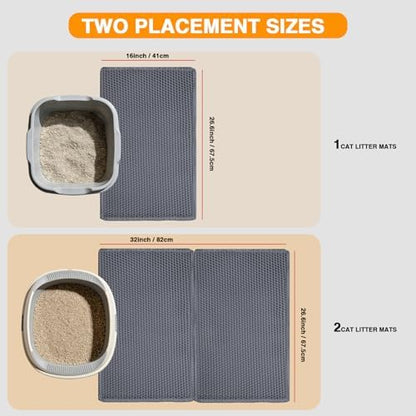 Cat Litter Mats 26.6" x 16", Litter Box Mats - Image 3