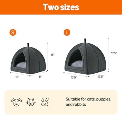 Amazon Basics Cat Cave Bed, 2-in-1 Foldable House - Image 5