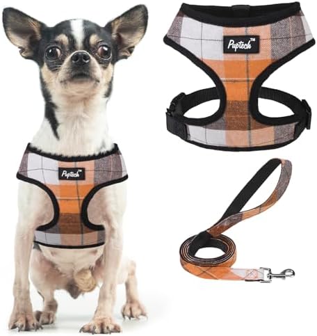 PUPTECK Small Dog Harness and Leash Set No Pull by PUPTECK