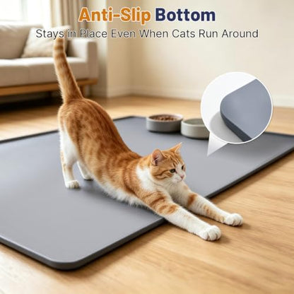 XL Cat Litter Mat 51x25.6in, Silicone Litter Mat - Image 6